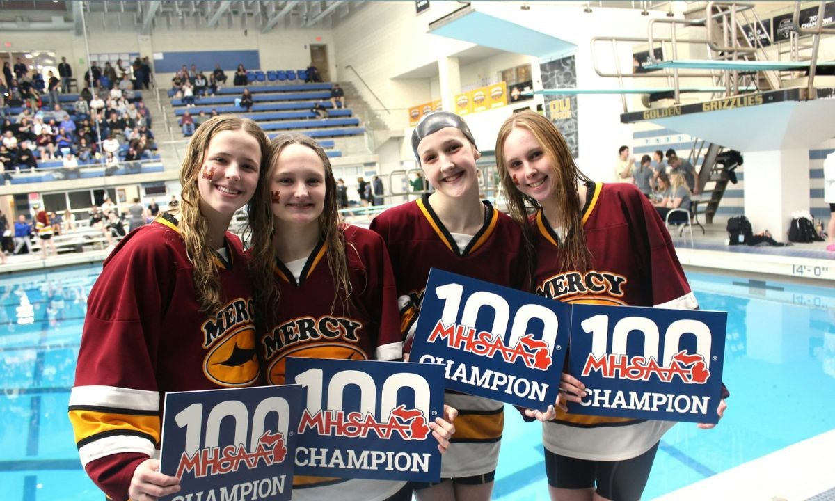 Mercy Dominates with Team Strength, Clinching Another Swimming State Title