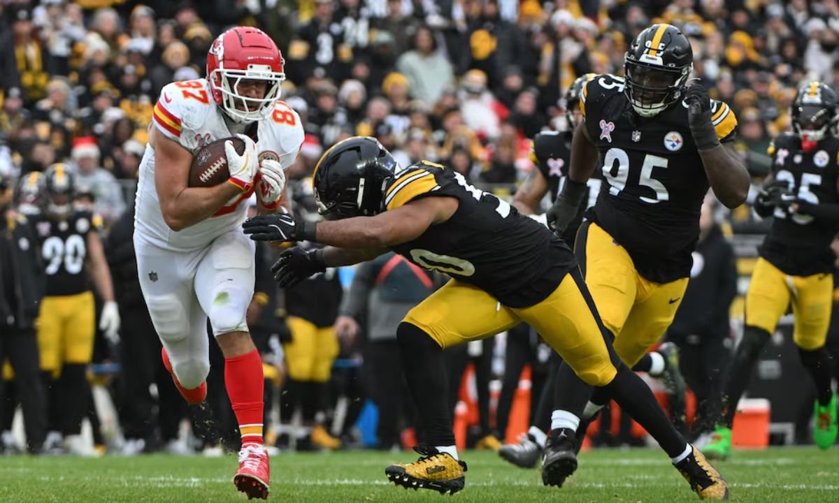 Kelce sets franchise record with 77th touchdown in Chiefs’ Christmas win.